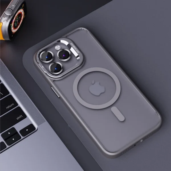 Luxury Shockproof Transparent Magsafe Magnetic Transparent Case Cover For iPhone 14 Pro Max/15 Pro Max/16 Pro Max - Image 3