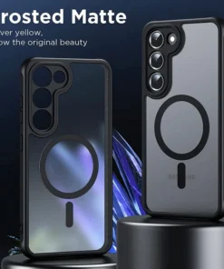 Luxury Premium Magsafe Matte Shockproof Bumper Hard Back Cover For Samsung Galaxy S23/S23 Plus