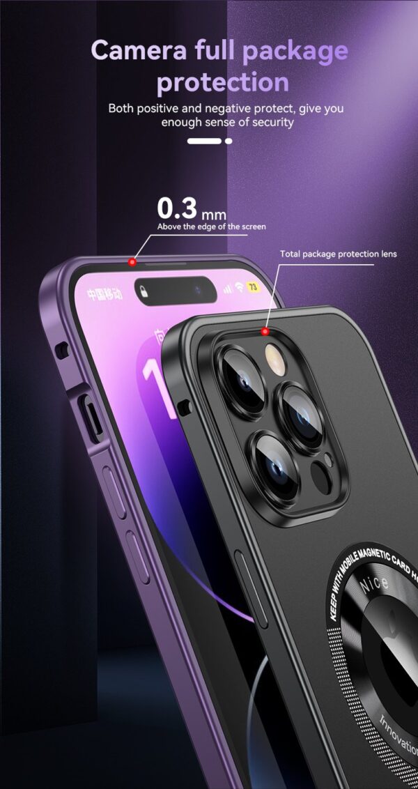 Luxury Premium Lens Film Protection Magnetic Bumper Wireless Charging Case Cover For iPhone Series - Image 14