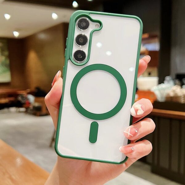 Luxury Premium Magsafe Transparent Shockproof Armor Case  Cover For Samsung Galaxy S23/S23 Plus - Image 9