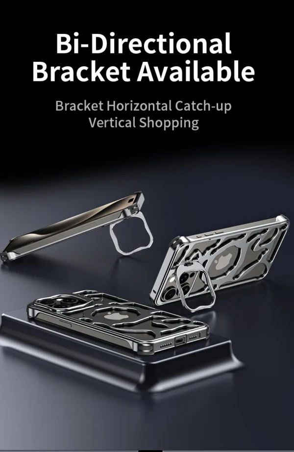 Luxury Ultra thinTitanium Metal Magnetic Magsafe Wireless Charging Metal Case Cover For iPhone Series - Image 16