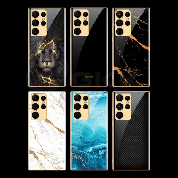 Luxury Premium Marble Shockproof Tempered Glass Case Cover for Samsung Galaxy S23 Ultra - Image 15