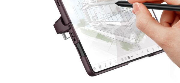 Magsafe Wireless Charging Magnetic Hinge Pen Holder Stand Case Cover For Fold 3 /Fold 4 - Image 8