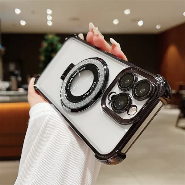 Luxury Premium Magnet Wireless Charging Shockproof Transparent Soft Silicone Case Cover For iPhone Series - Image 11