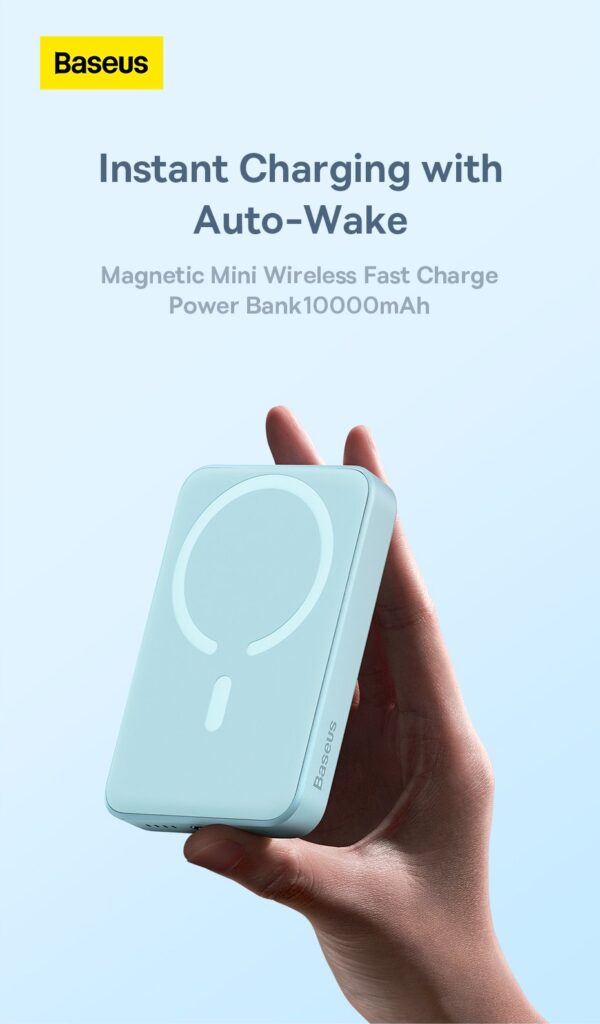 Baseus Power Bank 10000mAh Mini Magnetic Magsafe Wireless Fast Charge Powerbank - Image 15
