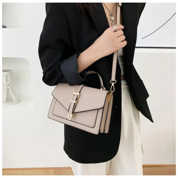 Luxury Premium PU Leather 2024 New Fashion Portable Crossbody Shoulder Handbag - Image 8