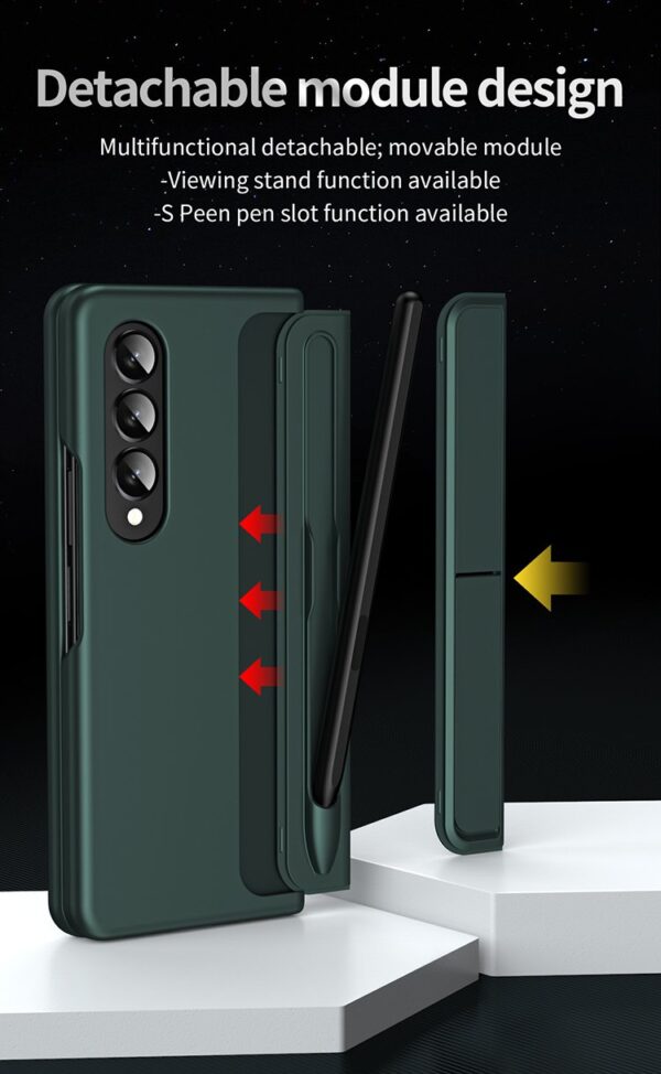 Luxury  Premium Movable Module Design Bracket Case Cover with Capacitance Pen For Samsung Z Galaxy Z Fold Series - Image 16