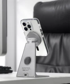 Alternative view of Airbag Anti-fall Clear Magsafe Candy Bumper Wireless Charging Case Cover For iPhone Series