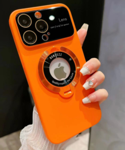 Alternative view of Luxury Slim Matte PC Bracket Magsafe Charging Stand Holder Case Cover For iPhone Series