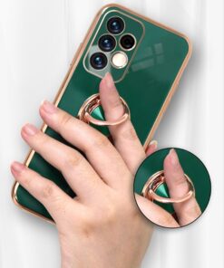 Alternative view of Luxury Premium Electroplated Gold Plated Case Cover and 3D Glass Protector For Samsung A13