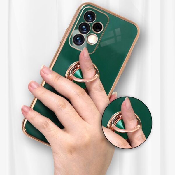 Luxury Premium Electroplated Gold Plated Case Cover and 3D Glass Protector For Samsung A13 - Image 2