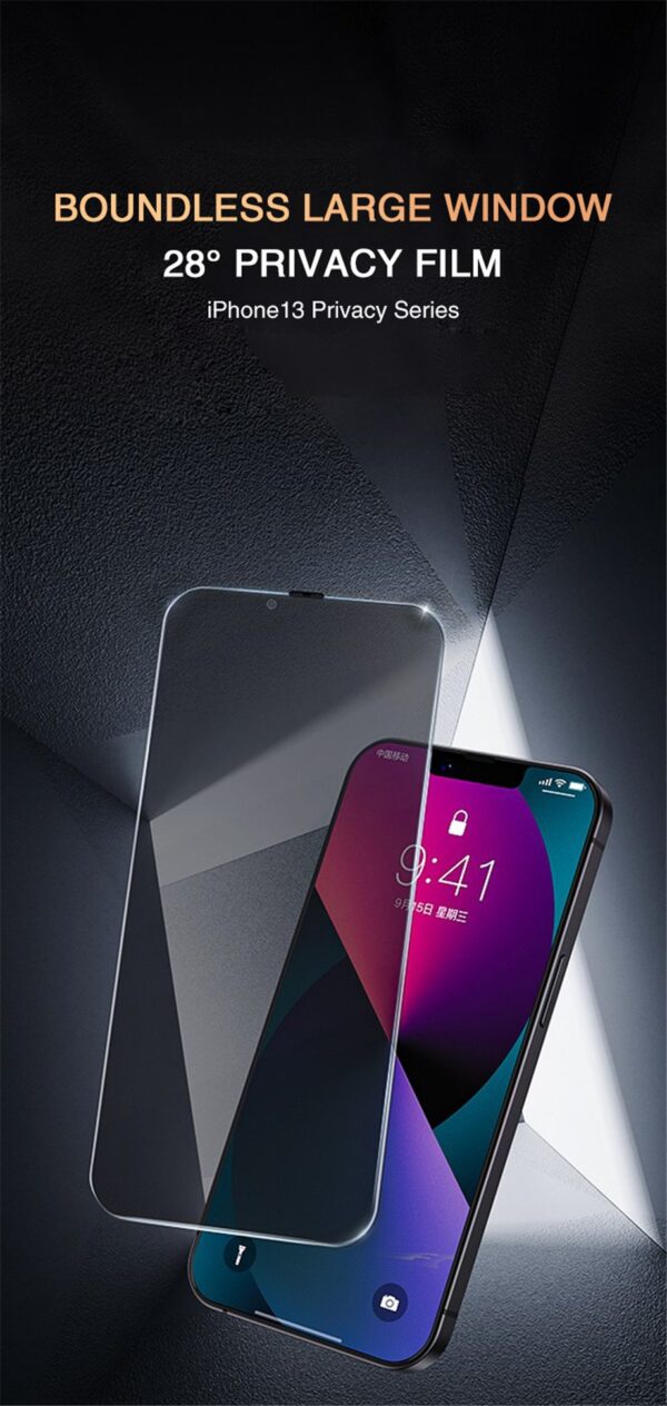 Anti-spy Protective Privacy 3D Glass Protector For iPhone Series - Image 22