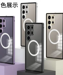 Luxury Premium 360° Full Surround Magsafe Metal alloy Magnetic Case Cover For Samsung Galaxy S24 Ultra