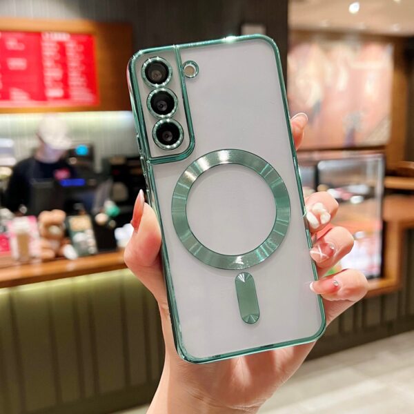 Luxury Premium Transparent Plating Anti-Scratch with Full Camera Cover For Samsung Galaxy S21 - Image 10