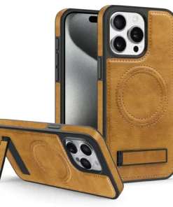 Luxury Magnetic Back Cover Wireless Charging Leather  Case For iPhone 13 14 15 16 ProMax Series