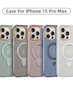 Luxury Premium 2 in 1 PC+TPU Magsafe Kickstand Shockproof Protective Case Cover For iPhone Series