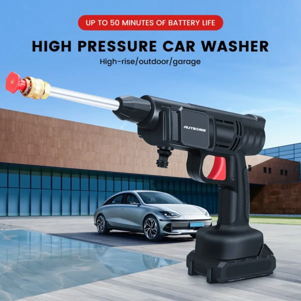 Rechargeable Cordless High Pressure Car Washer - Image 4