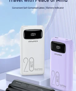 Premium Awei P169K Fast Charging 20,000Mah Power bank