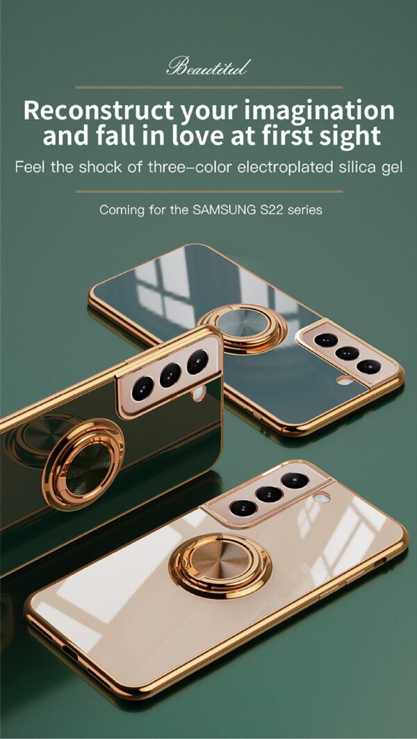 Luxury Premium Eletroplated Finger Ring Case Cover For Samsung Galaxy S21 - Image 20