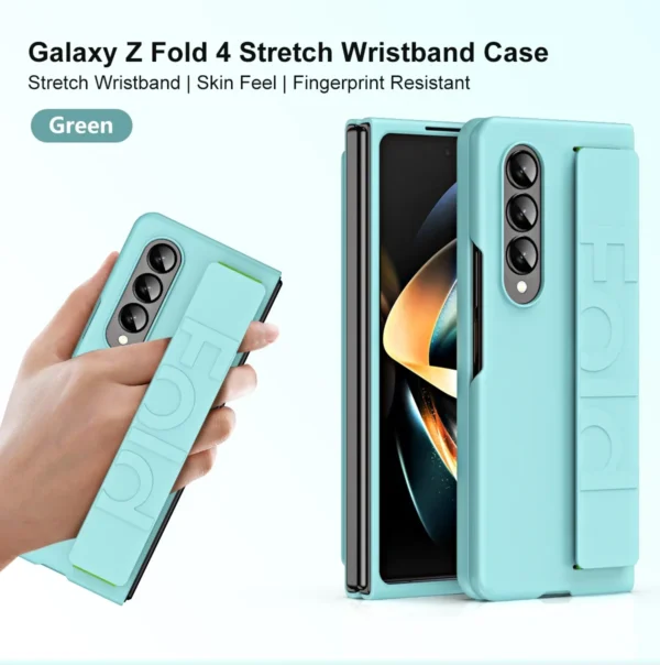 Luxury Premium Creative Silicon Foldable Wristband Phone Case Cover For Samsung Z Fold 3/Z Fold 4 - Image 17
