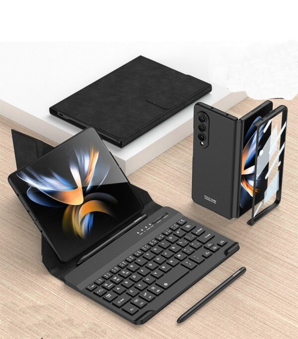 Luxury Premium Wireless Bluetooth keyboard Leather Case Cover For Samsung Galaxy Z Fold 6 - Image 15