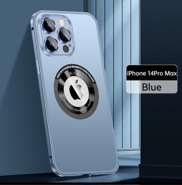 Luxury Premium Lens Film Protection Magnetic Bumper Wireless Charging Case Cover For iPhone Series - Image 22