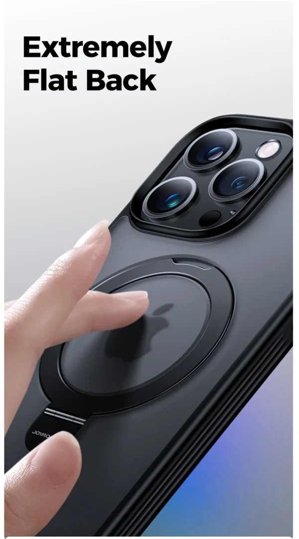 Luxury Premium Traslucent Case Cover With Ring Stand For iPhone Series - Image 8