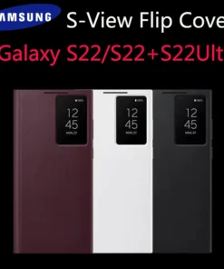 Original Samsung Galaxy Clear View Flip Case Cover with a Sensor For Galaxy S22 Ultra
