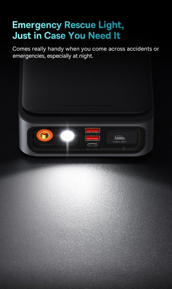 BASEUS 2 in 1 1000A Car Jump Starter Power Bank and Portable Air Compressor Inflator Pump - Image 14