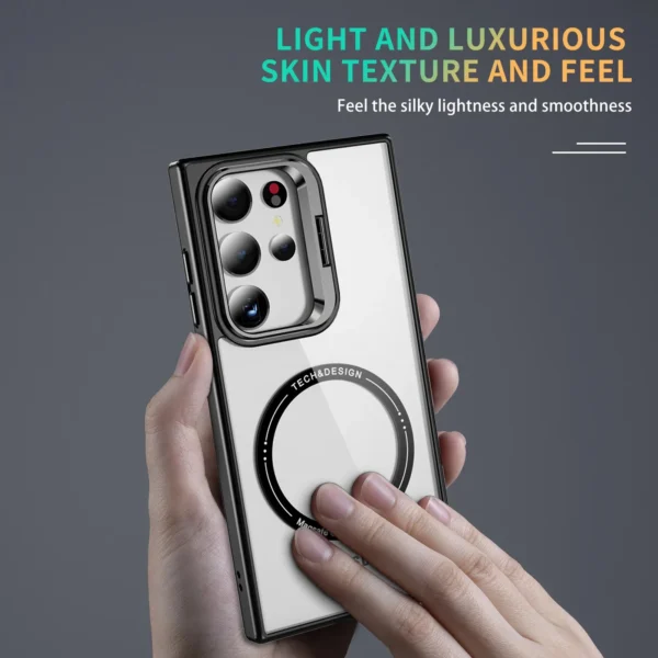 Luxury Premium Camera Lens Frame Metal Bracket Shockproof Phone Case For Samsung Galaxy S24 Ultra - Image 6