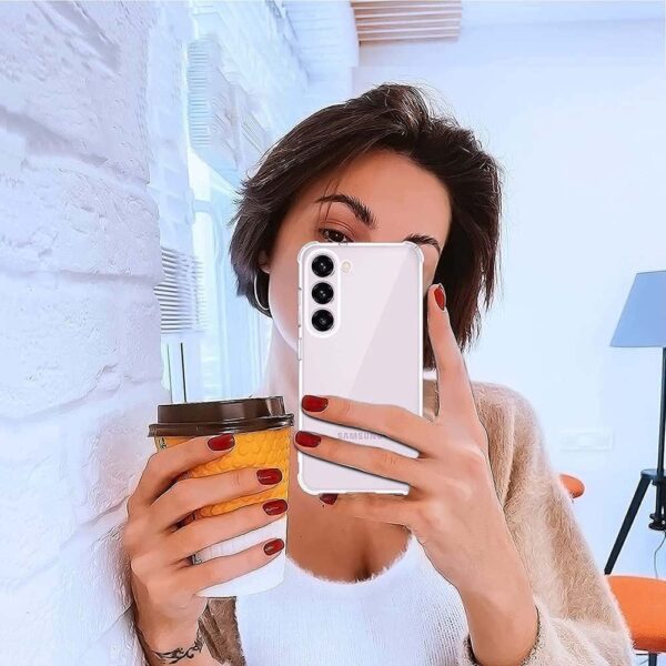 Luxury Premium Anti-Burst Transparent Case Cover and 3D Glass Protector For Samsung Galaxy A15 - Image 10