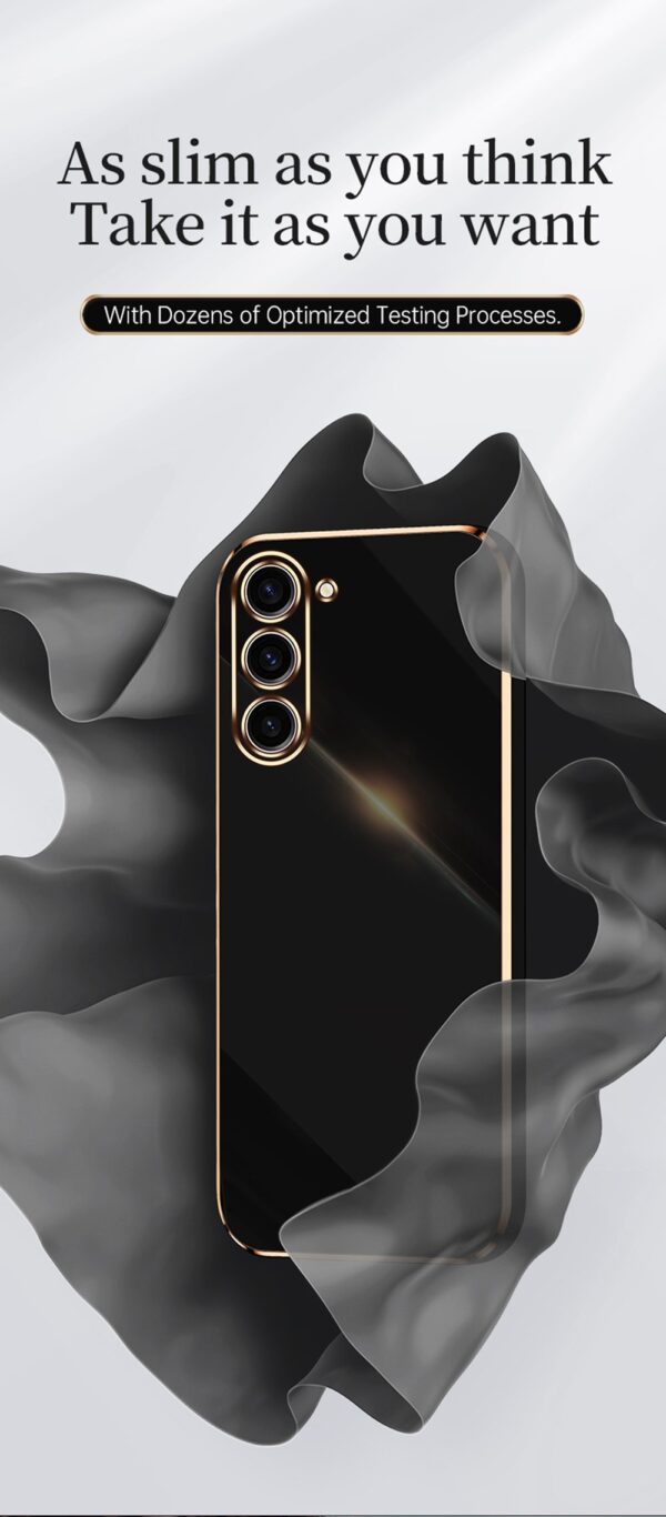 Luxury Premium Electroplated Gold Plated Case Cover and 3D Glass Protector For Samsung Galaxy A14/A34/A54 - Image 15