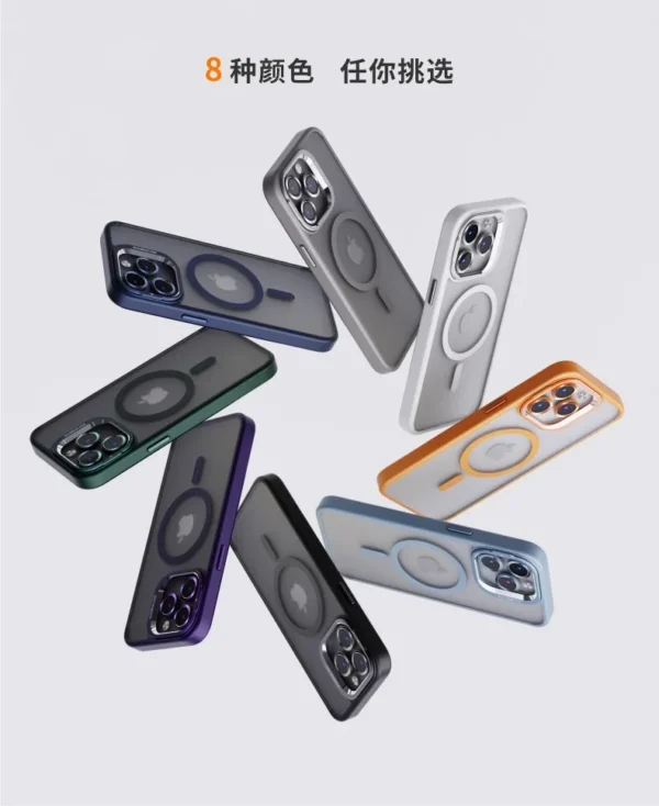 Luxury Shockproof Transparent Magsafe Magnetic Transparent Case Cover For iPhone 14 Pro Max/15 Pro Max/16 Pro Max - Image 6