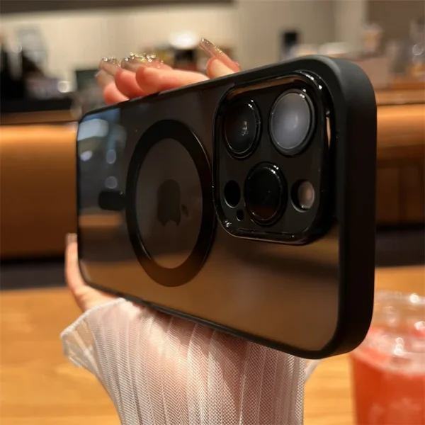 Luxury Shockproof Transparent Anti-fall Magsafe Clear Acrylic Hard Case Cover For iPhone Series - Image 15
