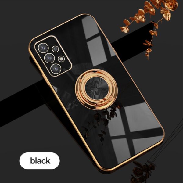 Luxury Premium Electroplated Gold Plated Case Cover and 3D Glass Protector For Samsung A13 - Image 3