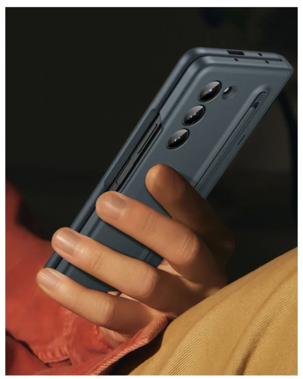 Luxury Premium Invisible Stand Hinge Stand Case Cover With S Pen For Samsung Galaxy Z Fold 5 - Image 3