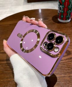 Alternative view of Luxury Soft Electroplated Matte Silicone Case Cover and 3D Glass Protector For iPhone 11 and 12 Series