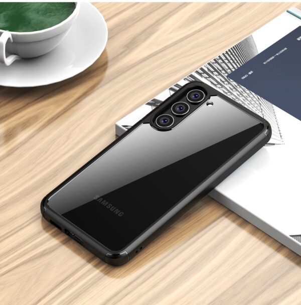 Luxury Crystal Clear TPU Frame Hybrid Shockproof Cover for Samsung Galaxy S23 Ultra - Image 7
