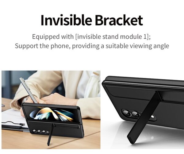 Luxury  Premium Movable Module Design Bracket Case Cover with Capacitance Pen For Samsung Z Galaxy Z Fold Series - Image 11