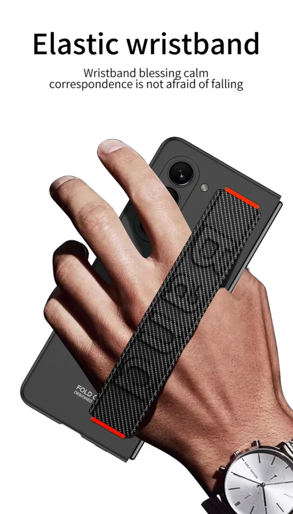 GKK Grip Wristband Band Slim Matte Hard Case Cover For Samsung Galaxy Z Fold 5 - Image 12