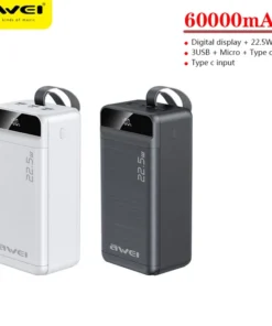 Awei P144K Power Bank 60000mAh 22.5W Outdoor Large Capacity Powerbank