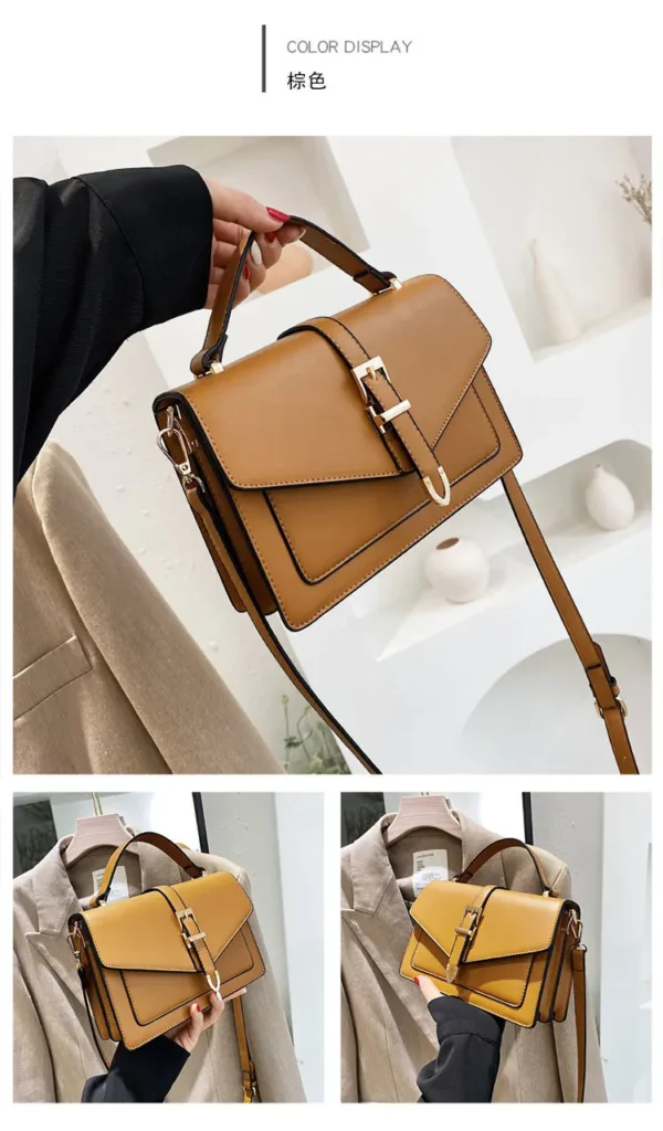 Luxury Premium PU Leather 2024 New Fashion Portable Crossbody Shoulder Handbag - Image 20