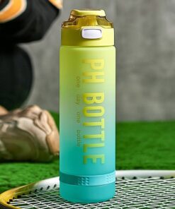 Portable Sports Fitness Space Cup PH Gradient Colour Water Bottle
