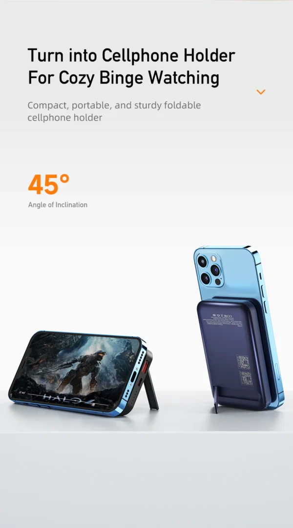 Awei P139K 10000mAh Portable Powerbank Magnetic Wireless Power Bank - Image 6
