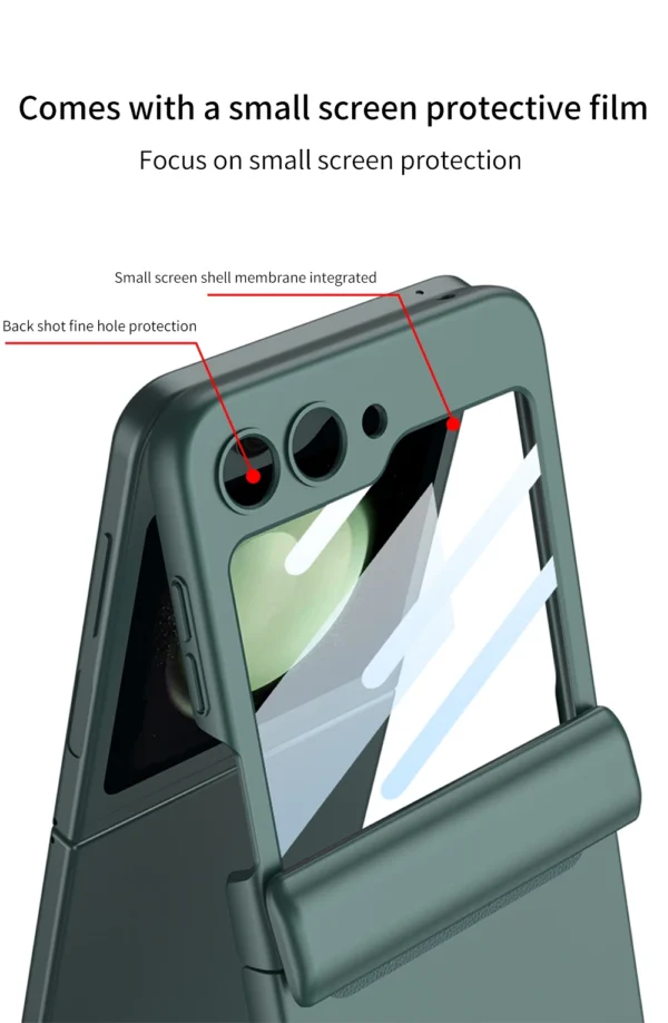 GKK Magnetic Hinge Tempered Glass Case Cover For Samsung Galaxy Z Flip 5 - Image 20
