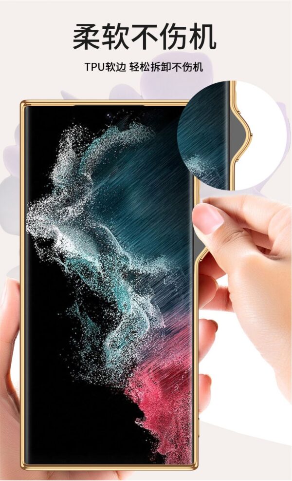 Luxury Premium Marble Shockproof Tempered Glass Case Cover for Samsung Galaxy S23 Ultra - Image 16