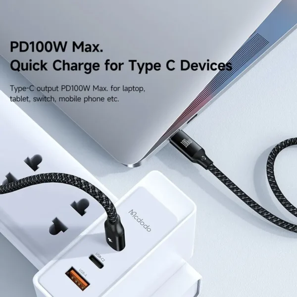 Vidvie Multifunctional Data Cable Type-c To Cliwatch 100w Fast Charging Cable - Image 23