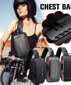 Luxury Premium Anti Theft Chest Shoulder Bag USB Charging Crossbody Oxford Sling Pack