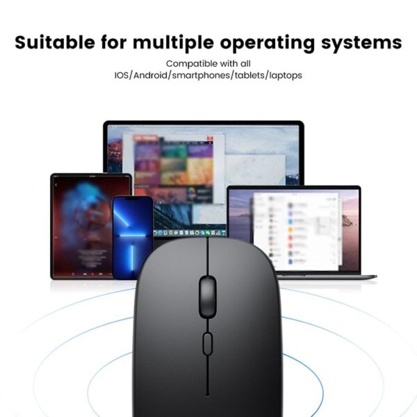 Luxury Premium Wireless Bluetooth Rechargeable Slim Mini Noiseless Cordless Mouse