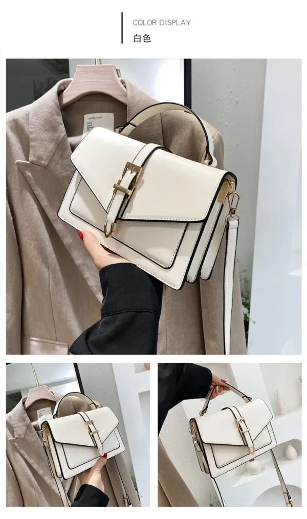 Luxury Premium PU Leather 2024 New Fashion Portable Crossbody Shoulder Handbag - Image 10